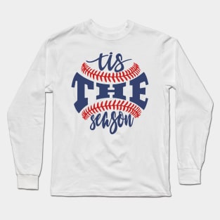 Baseball Tis The Season, Baseball, Mom Baseball, Mom Tees Long Sleeve T-Shirt